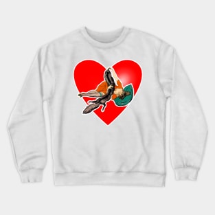 Girl lying down Crewneck Sweatshirt